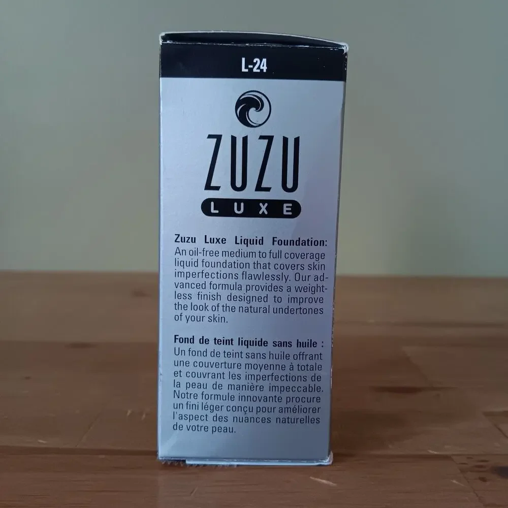 ZUZU LUXE Oil-Free Liquid Foundation 18 Shade L-24 - 2 Boxes- Brand NEW